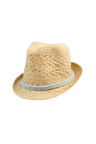 Natural Fedora With Rope Accent