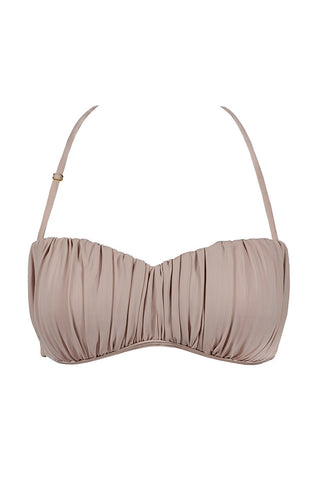 Pleated Bustier Top